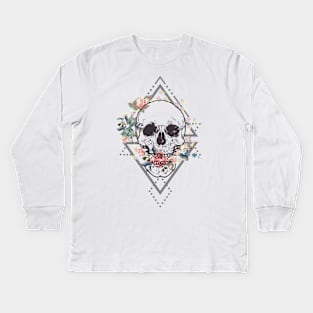 Artistic Skull Kids Long Sleeve T-Shirt